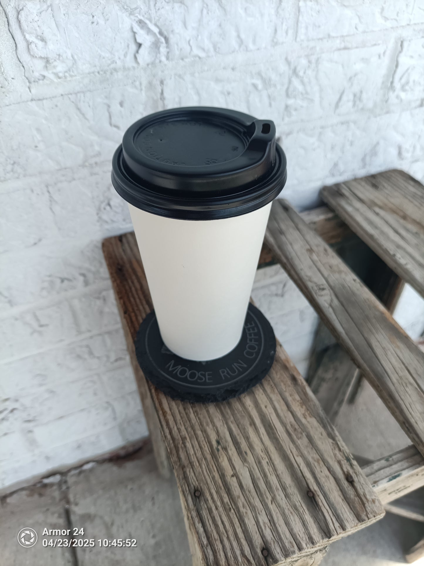 Moose Run Slate Coffee Coaster